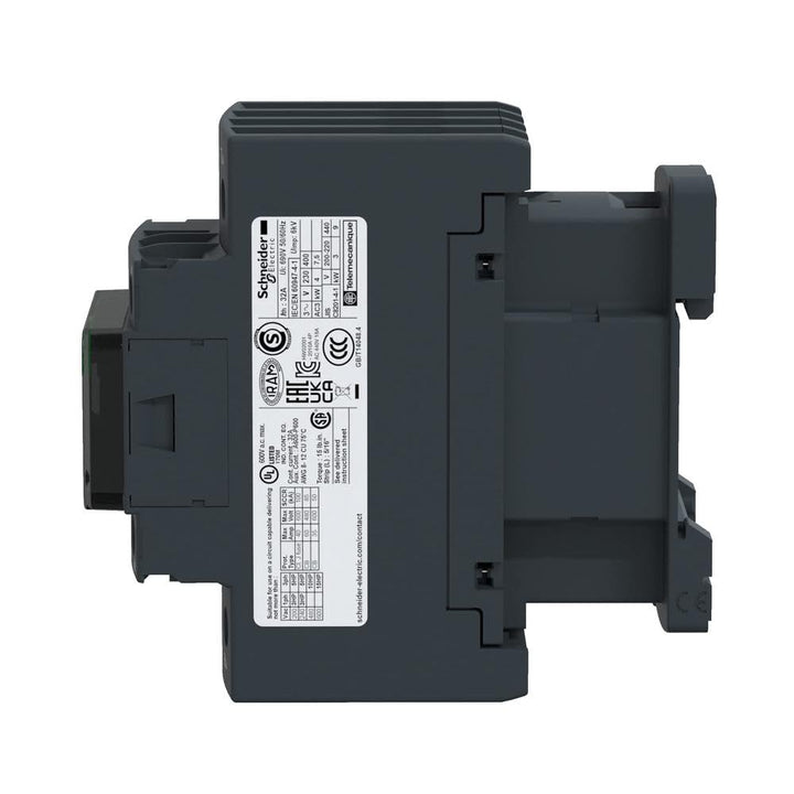Schneider Electric - Tesys, Leistungsschütz, 4 poltig, 32A, AC1, 230V, 50/60HZ 1S 1Ö, Spule - LC1DT3