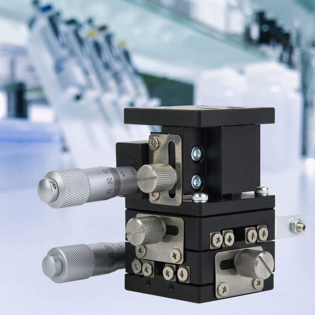 XYZ Linear Stage, LD40-LM 3 Achsen XYZ Linear Stage Trimming Plattform Lager Tuning Gleittisch 40 x