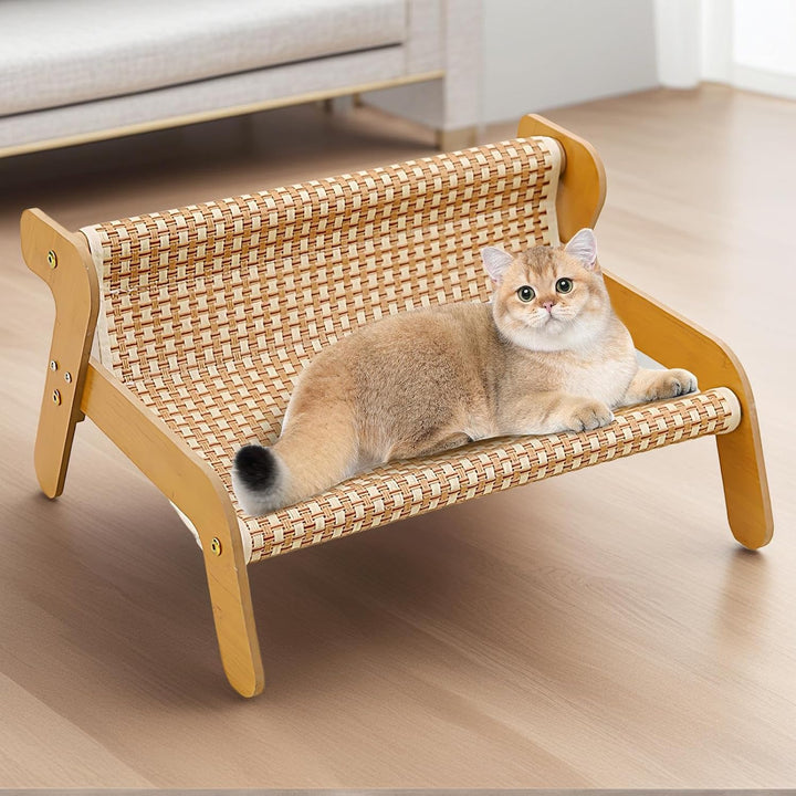 Sisal Kratzstuhl für Katzen – Outdoor & Indoor Katzen-Lounge-Stuhl, 2-in-1 & Bett | Stabiles, hausti