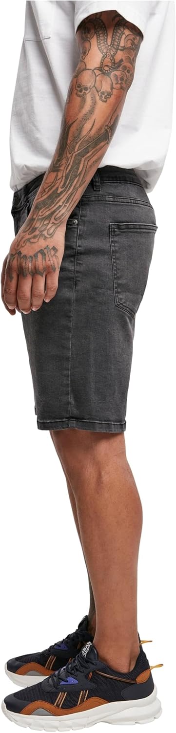 Urban Classics Herren Relaxed Fit Jeans Shorts, kurze Männer Jeanshose, erhältlich in vielen verschi