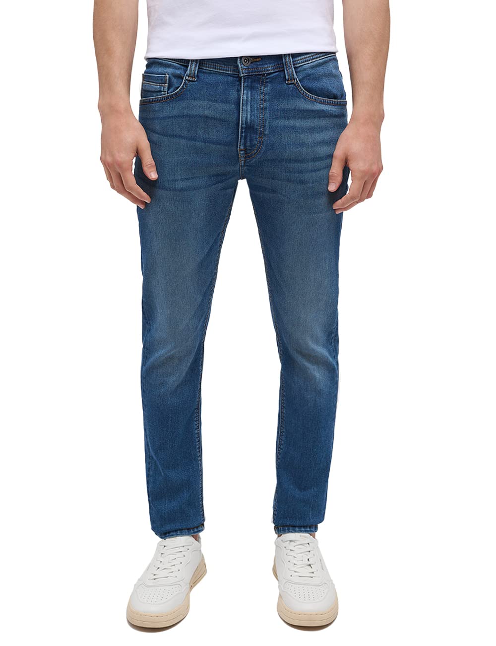 MUSTANG Herren Jeans Hose Style Oregon Slim 28W / 30L Blau, 28W / 30L Blau