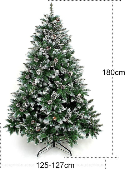 Yorbay künstlicher Weihnachtsbaum Tannenbaum mit Ständer 120cm-240cm für Weihnachten-Dekoration Mehr