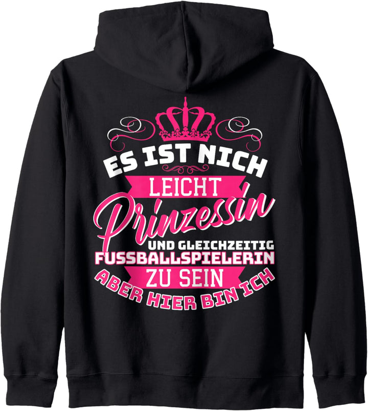 Frauenfussball Fussballspielerin Fussballerin Fussball Mädchen Kapuzenjacke