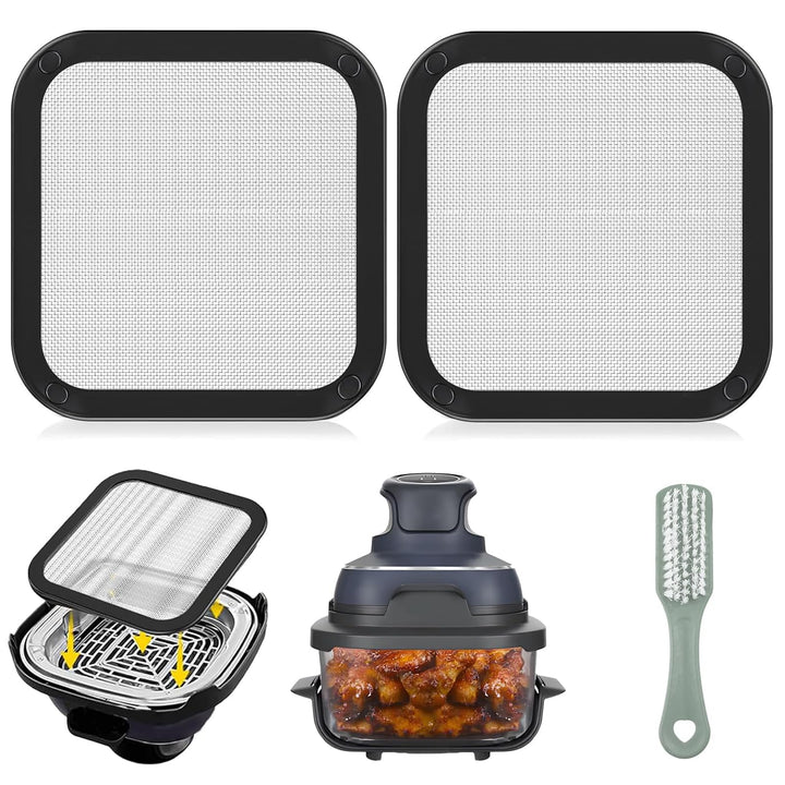 Yieson Magnetischer Edelstahl Spritzschutz, Edelstahl Spritzschutz für Ninja Crispi FN101GY/FN101SG/