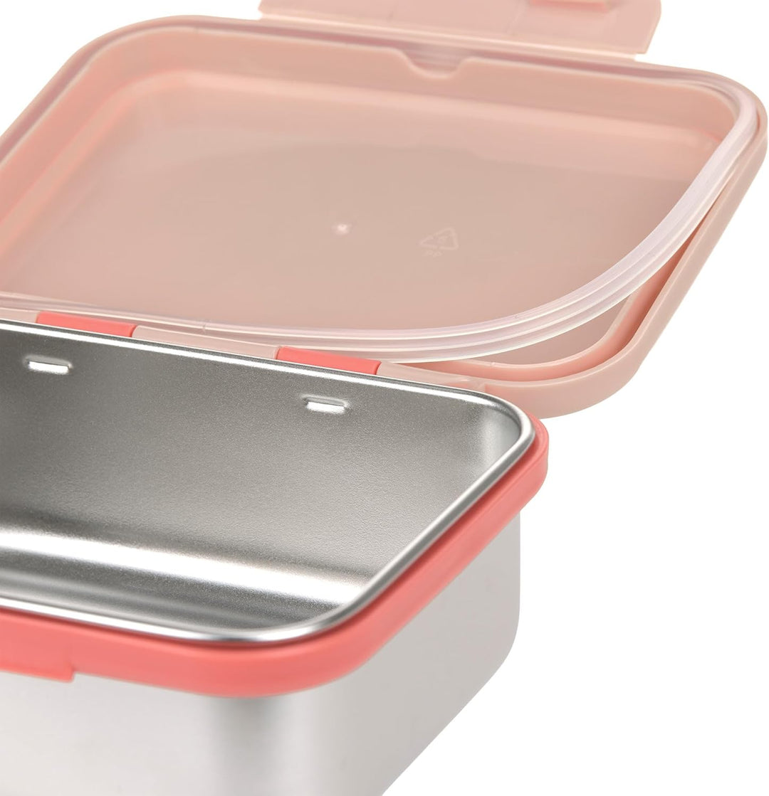 LÄSSIG Kinder Brotdose Edelstahl Lunchbox Frühstücksbox Nachhaltig Kindergarten Schule/Lunchbox Stai