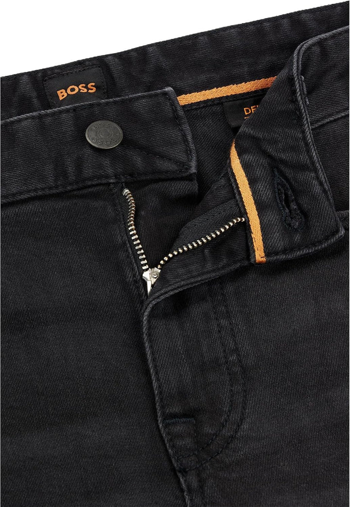 BOSS Herren Delaware BC-L-P Blaue Slim-Fit Jeans aus Super-Stretch-Denim 30W / 32L New - Black008, 3