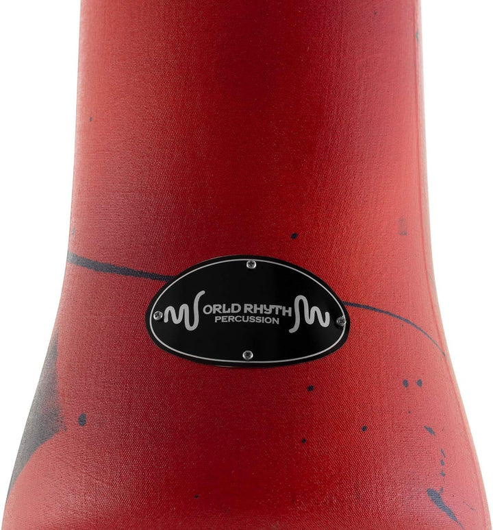 World Rhythm MDJ003-RD Ziegenleder PVC Djembe Trommel 30,5 cm (12 Zoll) rot Rot 11 Zoll Synthetische