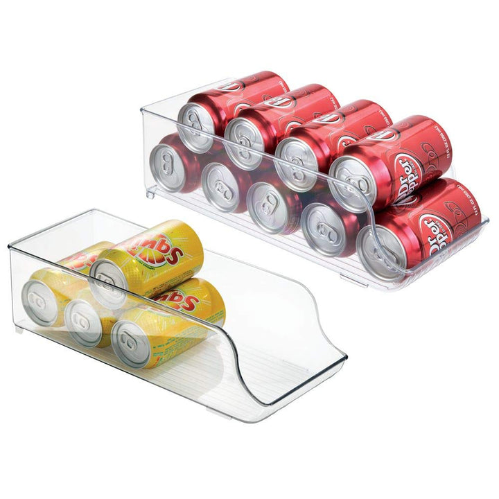 mDesign 2er-Set Dosenhalter für Kühlschrank und Küchenschrank – ideale Lebensmittel Aufbewahrungsbox