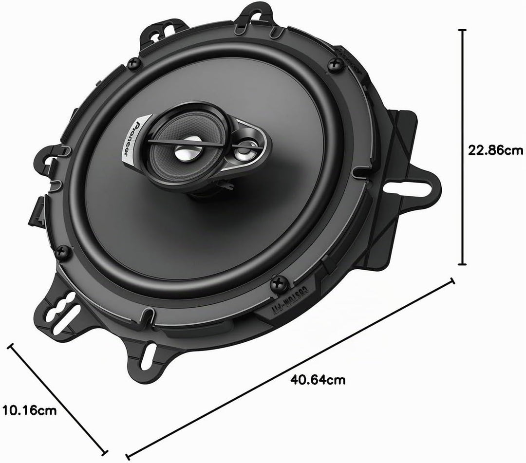 Pioneer TS-A1670F 16,5 cm 3-Weg-Koaxial-Lautsprecher Set mit 2 Lautsprechern (je 320 W max., 70 W Si