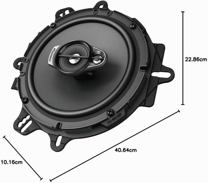 Pioneer TS-A1670F 16,5 cm 3-Weg-Koaxial-Lautsprecher Set mit 2 Lautsprechern (je 320 W max., 70 W Si