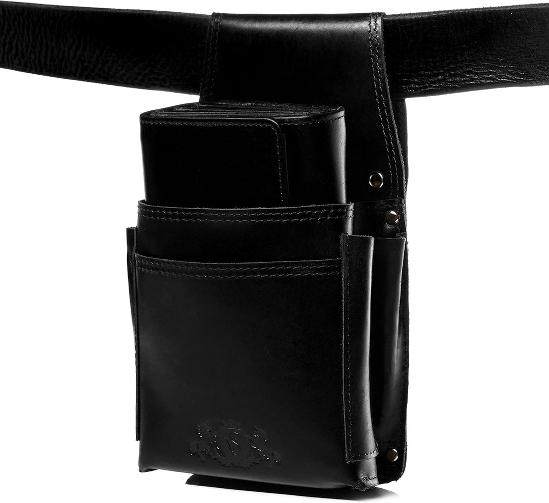 SID & VAIN Kellner-Geldbörse Gastronomie ABERDEEN aus Premium Leder I Geldbeutel & Kellner-Holster g