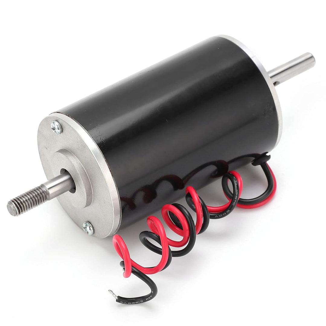 12V 80W DC Motor 4250RPM Hochgeschwindigkeits-Permanentmagnetmotor, CW/CCW und Dual Head (D-Welle &
