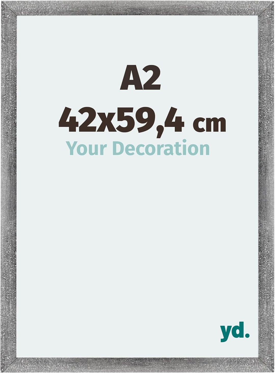 yd. Your Decoration - Bilderrahmen DIN A2 42x59,4 cm - Bilderrahmen aus MDF mit Acrylglas - Antirefl