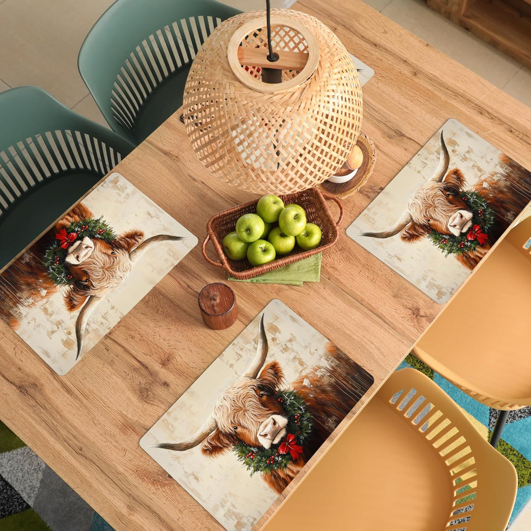 KitchenYeah© Platzsets Abwaschbar 6-Teilig 45x30 cm Tischsets Platzdeckchen Platzset Unterlage Tisch