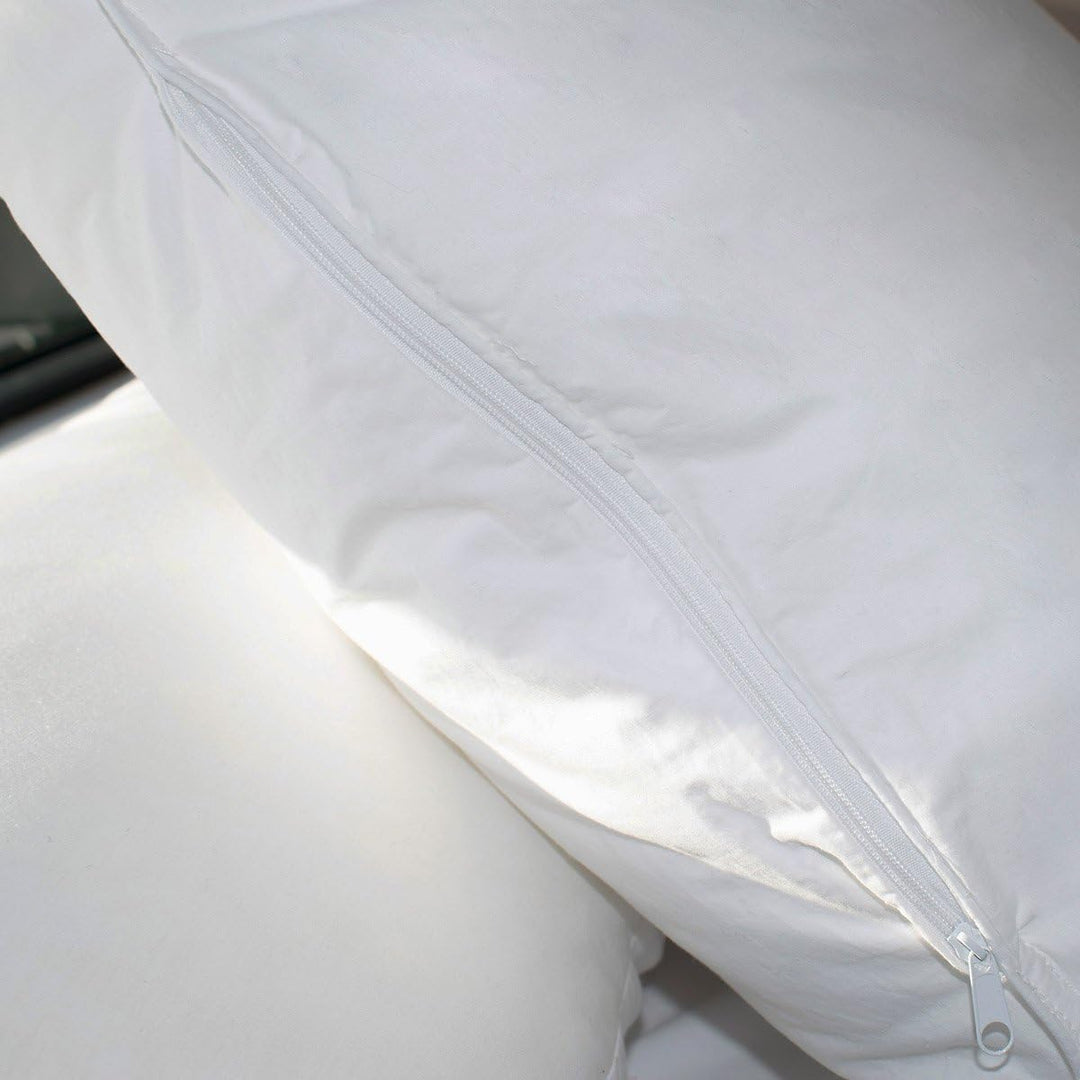 Bleu Câlin Set aus 2 Kopfkissen mit individueller Füllmengenregulation, 65x65 cm, Weiss, OCRZ