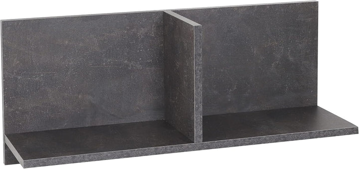 RICOO Wandregal 70 x 30 x 22 Grau Beton Optik, Spanplatte aus Holz, Hängereral WM013-BG, Regal Wand,