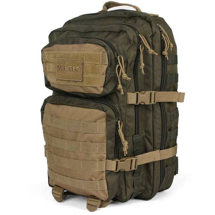 Mil-Tec US Assault Pack Laser Cut Tagesrucksack • Taktischer Militär Rucksack mit Laser-Cut MOLLE-Sy