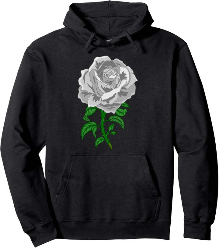 Rosen Blume Hobbygärtner Gärtner - Garten Weisse Rose Pullover Hoodie
