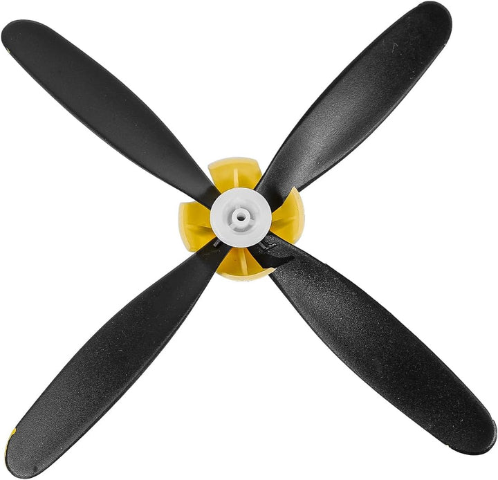 2 Stück RC-Flugzeugpropeller 4 Blätter, Propellerflugzeugteil Ferngesteuerter Flugzeugpropellerersat