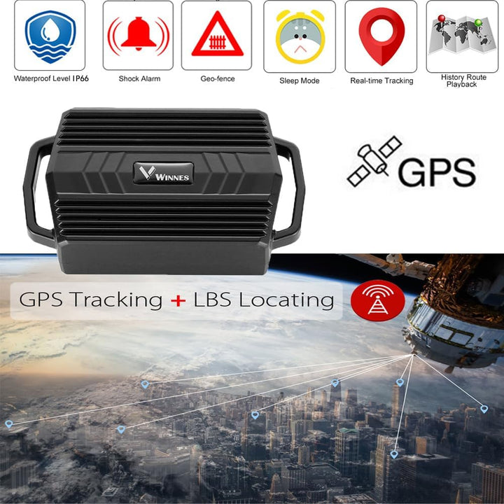 TKMARS 4G GPS Tracker Auto Pet Tracker Hunde Tracker Geeignet für Rinder, Schafe und Grosse Hunde