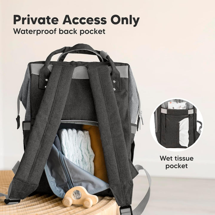 KeaBabies Baby Wickeltasche mit Wickelunterlage - Wickelrucksack Baby für Jungen, Mädchen, Wasserdic