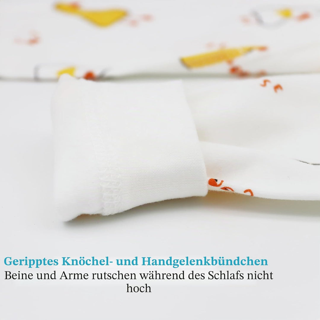100% Baumwolle Baby Kinder Schlafanzüge Jungen Mädchen Pyjamas Set Langarm Nachtwäsche 1-2 Jahre Ent
