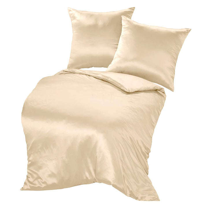 THXSILK Seidenbettwäsche Set 3 teilig, Bettbezug 200 x 200 cm und 2 Kissenbezüge 80 x 80 cm, Hypoall