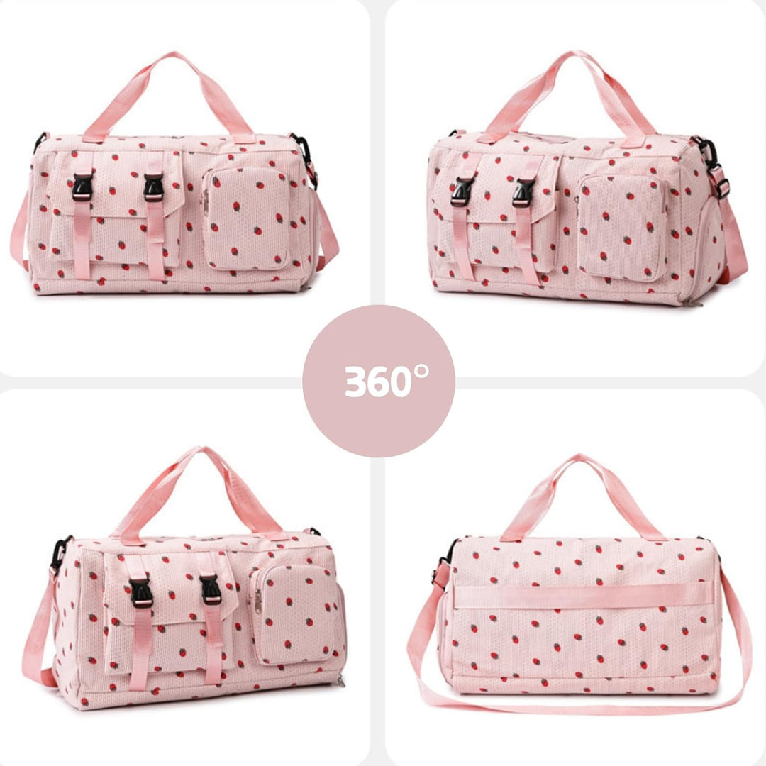 Sporttasche Kinder Mädchen Reisetasche Jungen Damen mit Schuhfach Reisetaschen Weekender Travel Bag