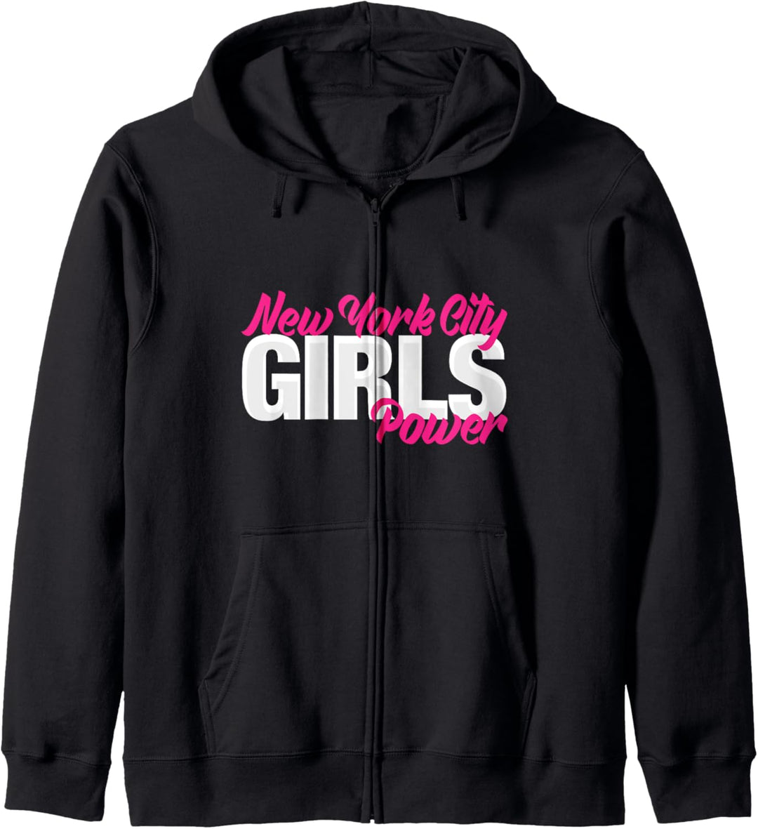 New York Graphic Design T shirt, New York City Girls Power Kapuzenjacke