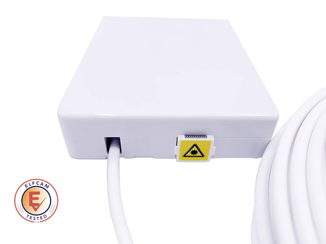 Elfcam® - 30m Glasfaser-Kabel SC/APC auf SC/APC Stecker mit Glasfaser-Abschlusspunkt (G-BOX Abschlus