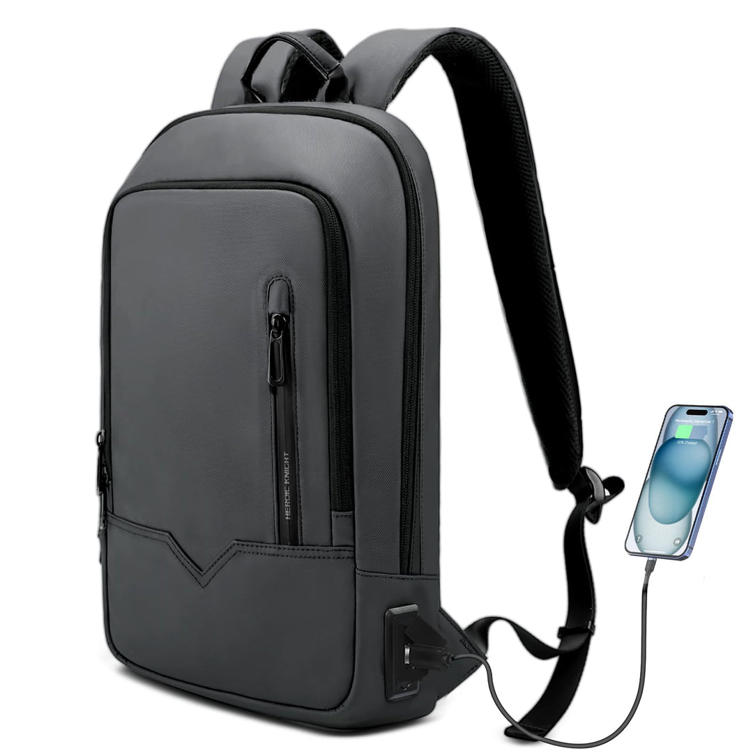 Business Rucksack Herren,kleiner Laptoprucksack 15,6 Zoll,Dunkelgrau | Leichter, wasserdichter Rucks