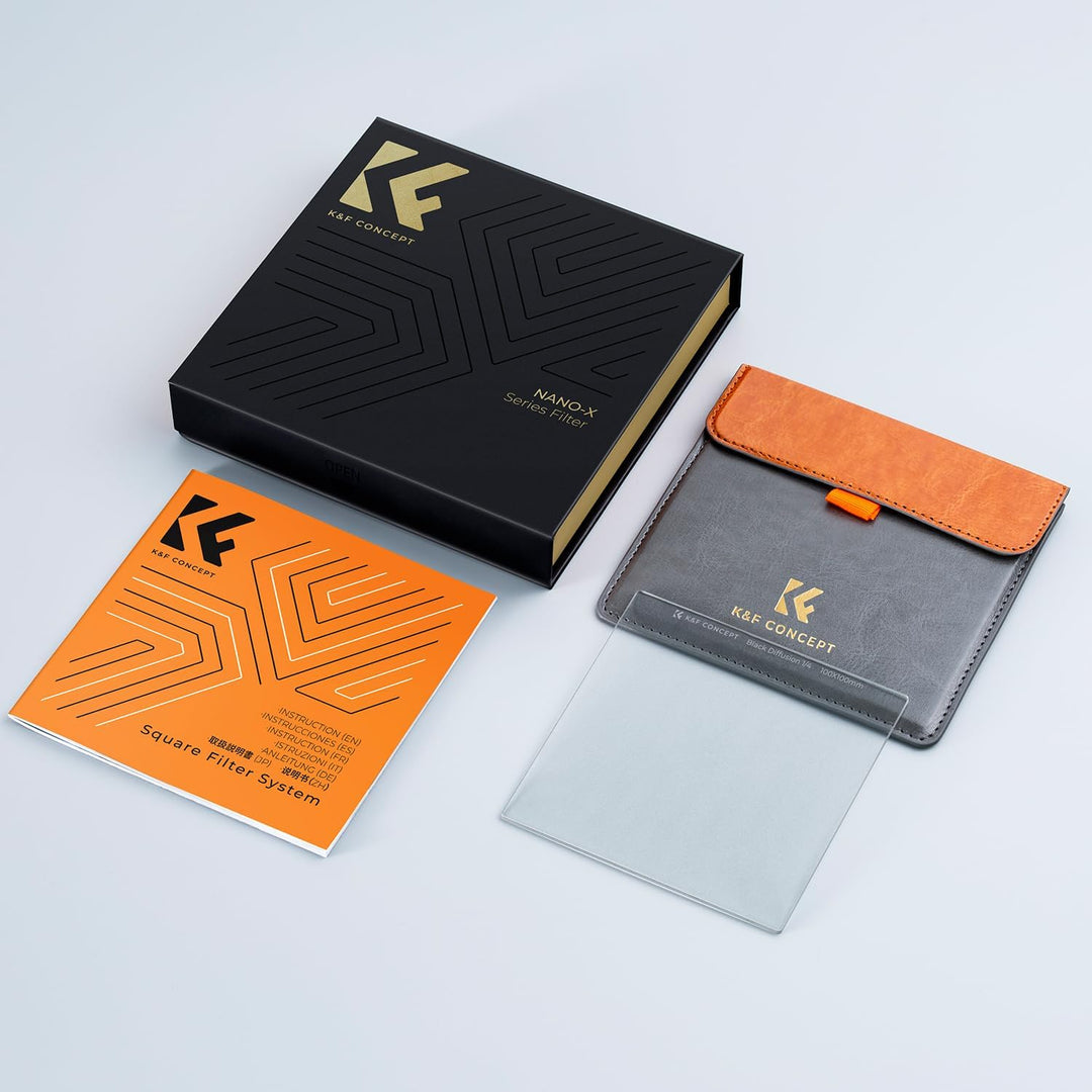 K&F Concept Nano-X Square Black-Mist 1/4 Black Promist 1/4 Filter Effektfilter aus Optisches Glas mi