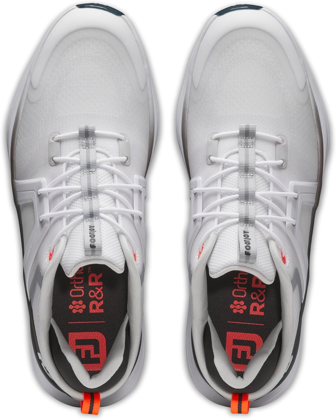 Footjoy Herren Hyperflex Golfschuhe 42 EU Weiss Schwarz Rot, 42 EU Wei&#xDF; Schwarz Rot