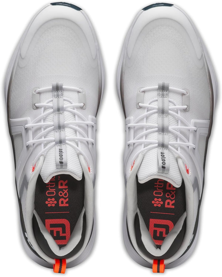 Footjoy Herren Hyperflex Golfschuhe 42 EU Weiss Schwarz Rot, 42 EU Wei&#xDF; Schwarz Rot
