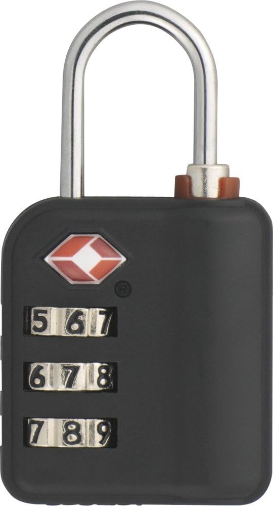ABUS Vorhangschloss 147/30, TSA-Zertifiziert, Schwarz, 53093 (Packung mit 2) 1 Stück (Packung mit 2)