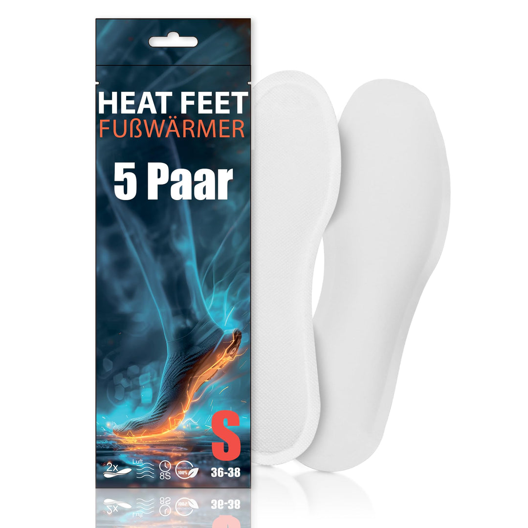 Fusswärmer – Sohlenwärmer für Schuhgrösse 8h Wärme S (36-38) 5 Paar, S (36-38) 5 Paar