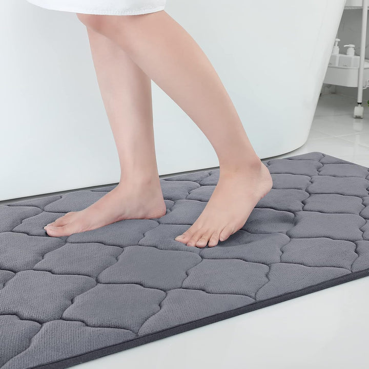 Homaxy Memory Foam Badezimmerteppich rutschfest Badematte Weich Badteppich Saugfähige Badvorleger Wa