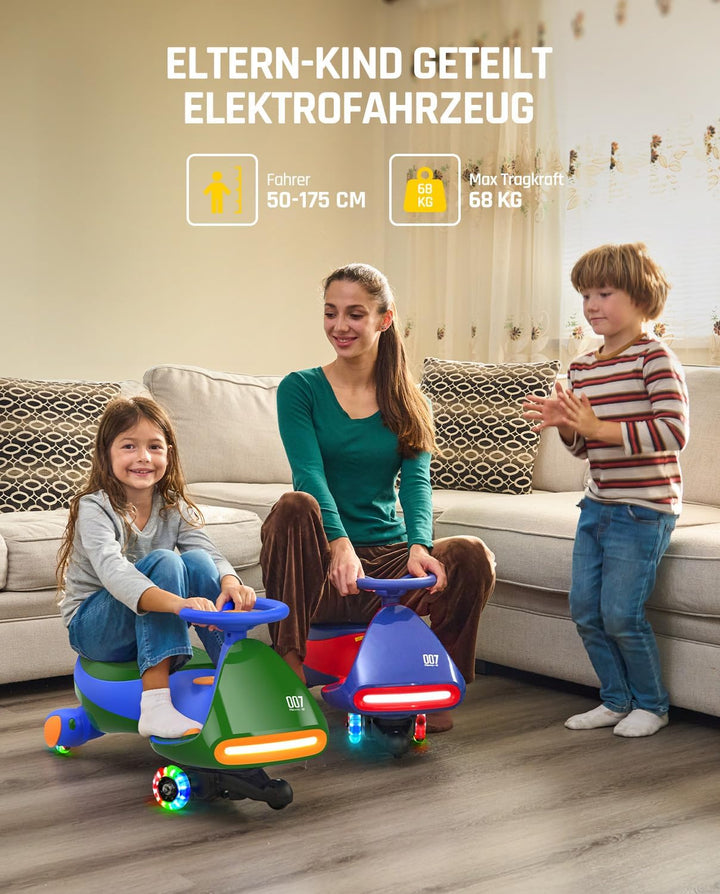 FanttikRide N7 Pro Kinder Elektroauto, Elektrisches Rutschauto mit Pedal, Typ C aufladbar Batterie K