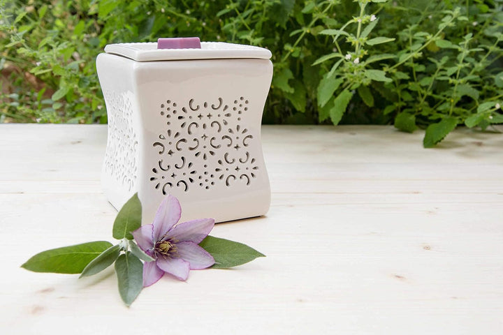 Candle-Brothers elektrische Duftlampe für Zuhause | Duftlampe NATA | Aromalampe für Duftwachs | aumd