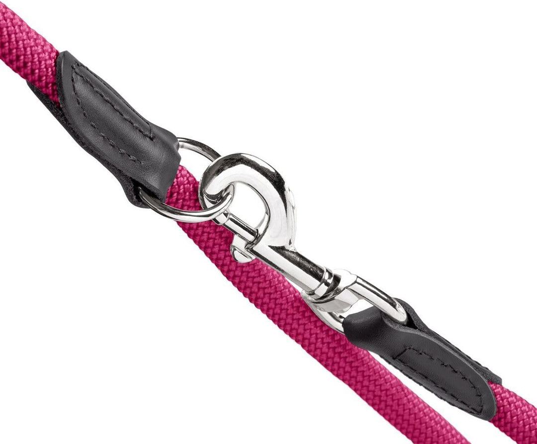 HUNTER Freestyle Retrieverleine, integrierter Halsung, robust, wetterfest, 1,0/170 cm, himbeer 0,8 x