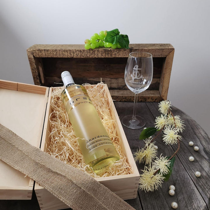 Geschenk zum Valentinstag – Wein Geschenksets – Weinglas mit Gravur 370ml – Geburtstagsgeschenke – G