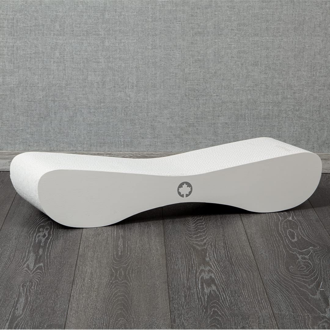CanadianCat Company | Kratzbrett Satellite 2.0 - White Edition - Kratzpappe in weiss | ca. 76 x 24 x