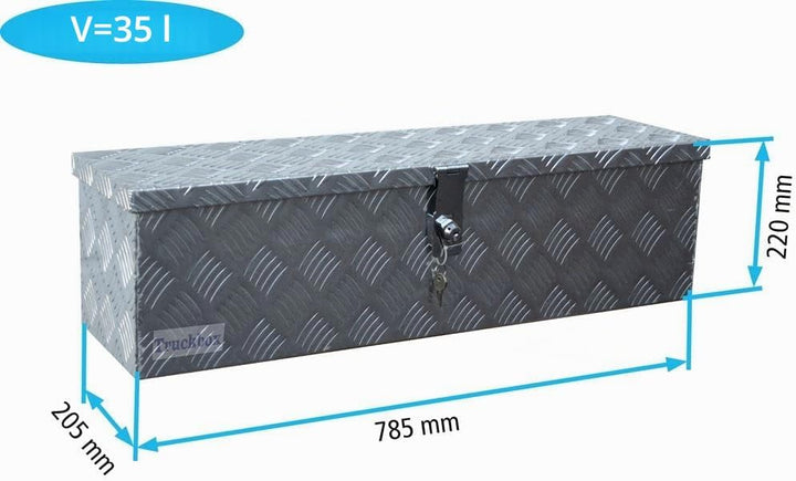 Truckbox D035 Werkzeugkasten, Deichselbox, Transportbox, Alubox, Alukoffer