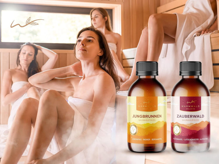Warmwald - Saunaaufguss - Sauna Aufgussmittel mit natürlichen ätherischen Ölen - Saunaöl - Saunaduft