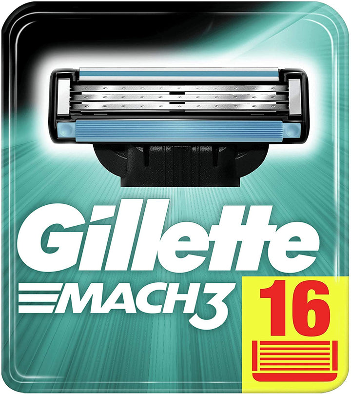 Gilette Mach3 Razor For Men + Ersatzklingen, 16 Stück