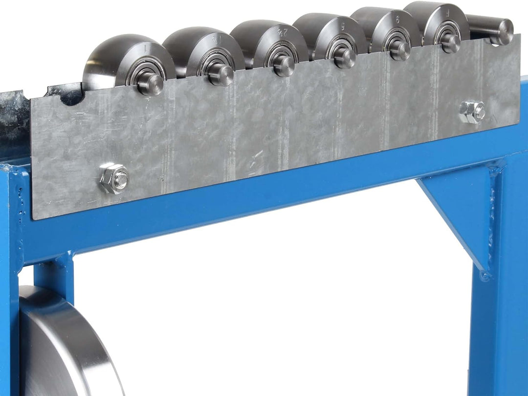 XPOtool Rollenstreckmaschine English Wheel mit 6 Streckrollen zur Metallverarbeitung