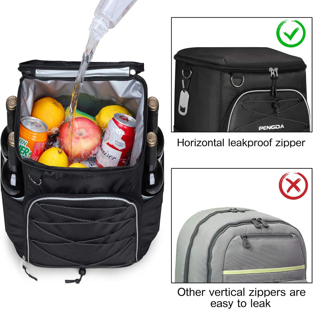 PENGDA 25L Kühlrucksack Kühltasche - 36 Dosen Gross Isoliertasche Wasserdichter Picknickrucksack für