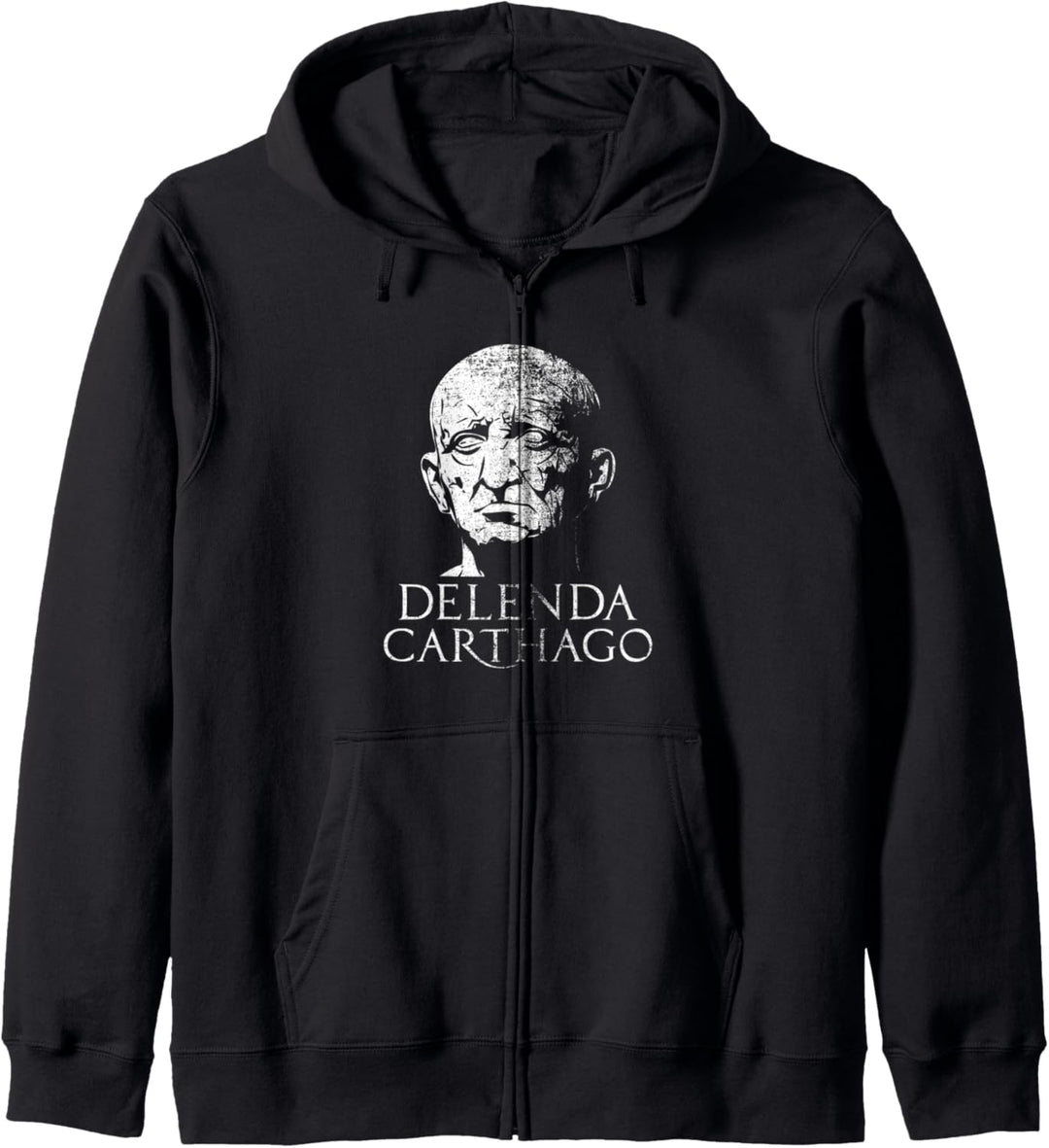 Delenda Carthago Cato der Ältere Kapuzenjacke