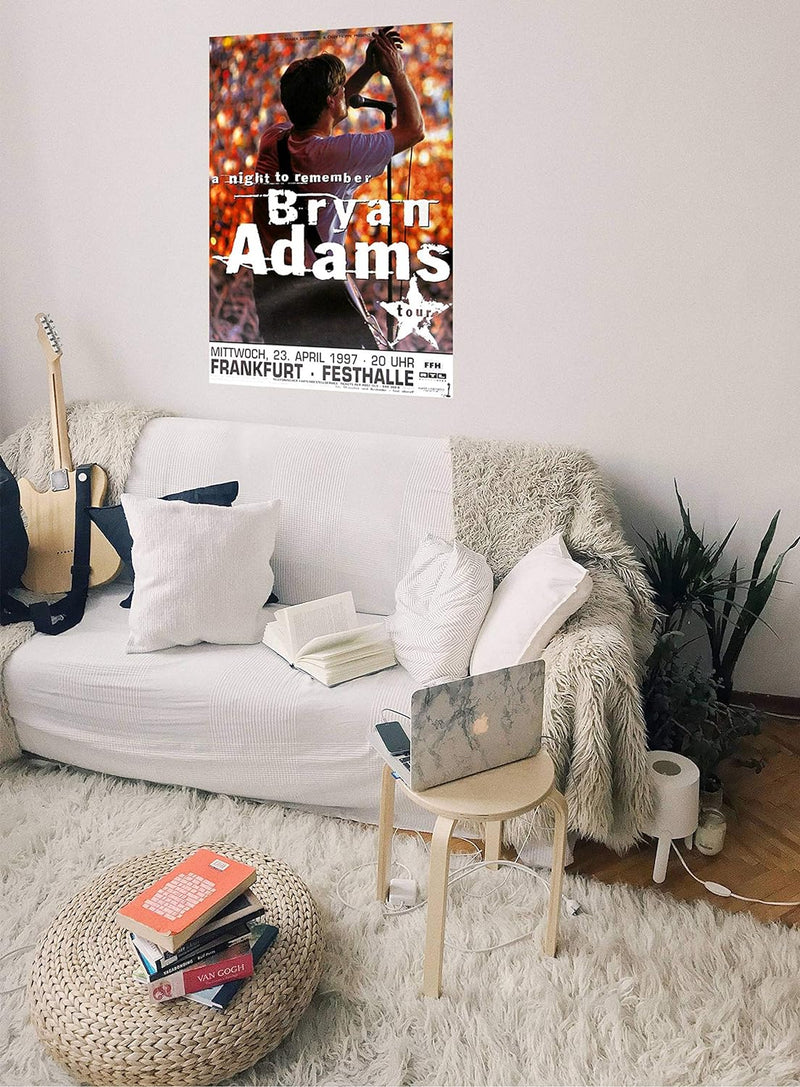 Bryan Adams - Night to Remember, Frankfurt 1997 » Konzertplakat/Premium Poster | Live Konzert Verans