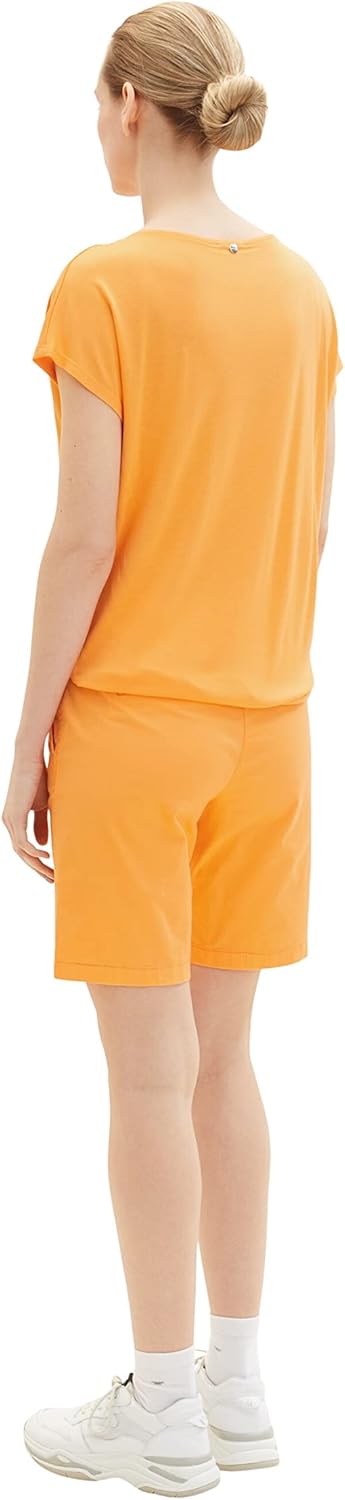 TOM TAILOR Damen Chino Bermuda Shorts 40 29751 - Bright Mango Orange, 40 29751 - Bright Mango Orange